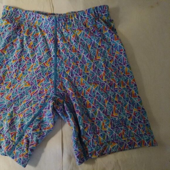 Vintage Spandex Pattern Workout Cycling Shorts - Picture 2 of 8